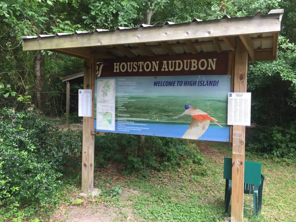 Birding at High Island - Entrance Sign